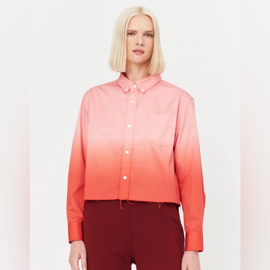 Raquel Allegra Fire Gradient Badlands Painter Essentials Crop Top